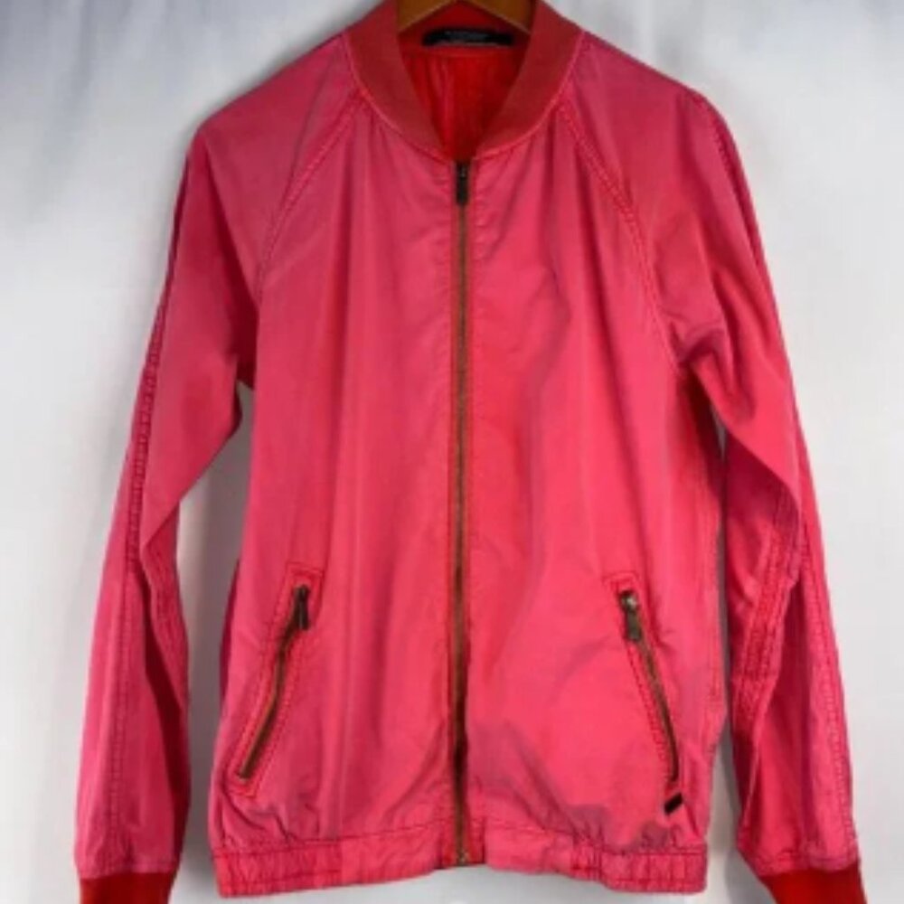 Scotch & Soda Women’s Bright Pink Bomber Jacket – Amsterdam Couture
